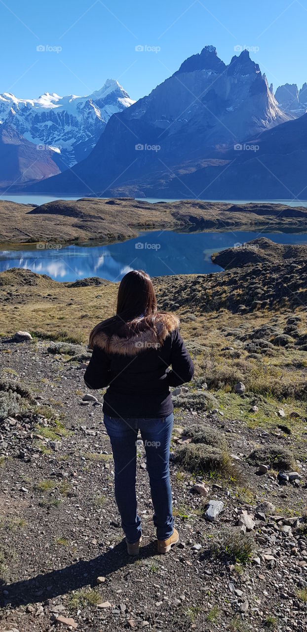 blue sky in patagonia