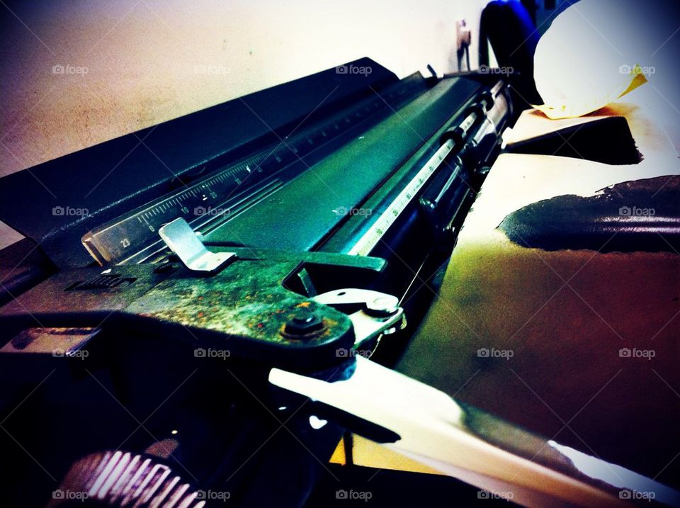 Old typewriter