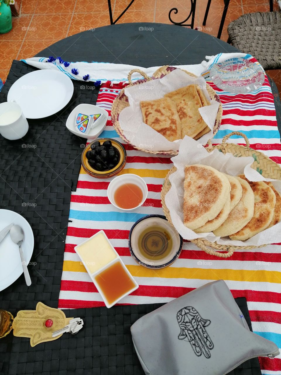 A delicious traditional Morocco breakfast