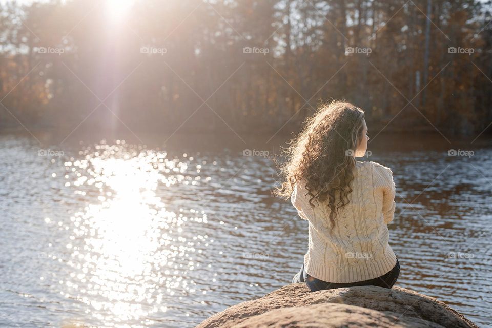 woman with beautiful hair