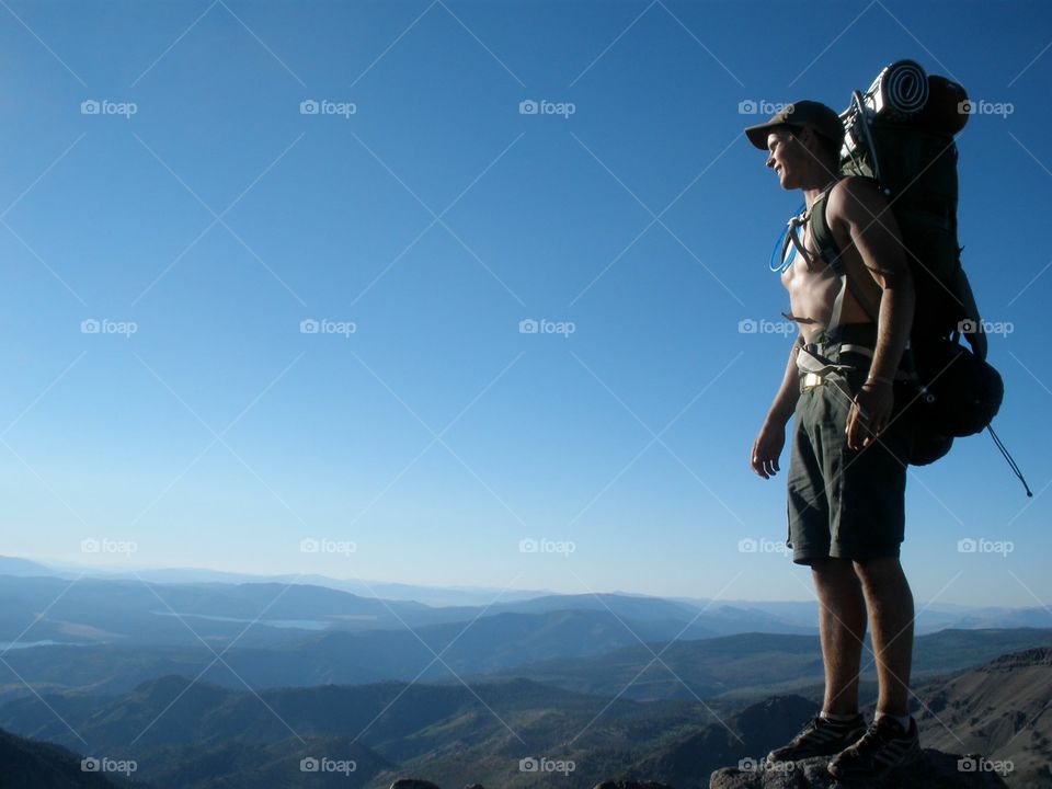Tahoe highest point. Backpacking the Tahoe Rim Trail north side 