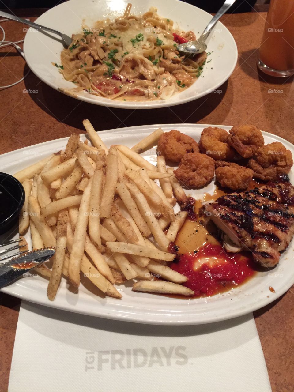 TGI Chicken Steak & Shrimp 
