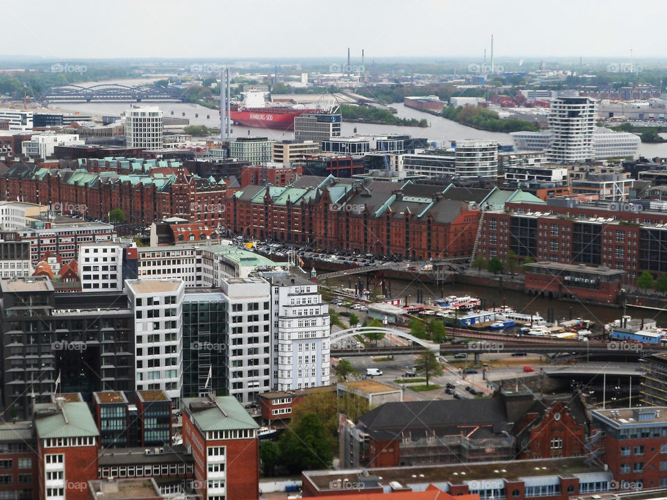 scenic sight in Hambourg in Germany