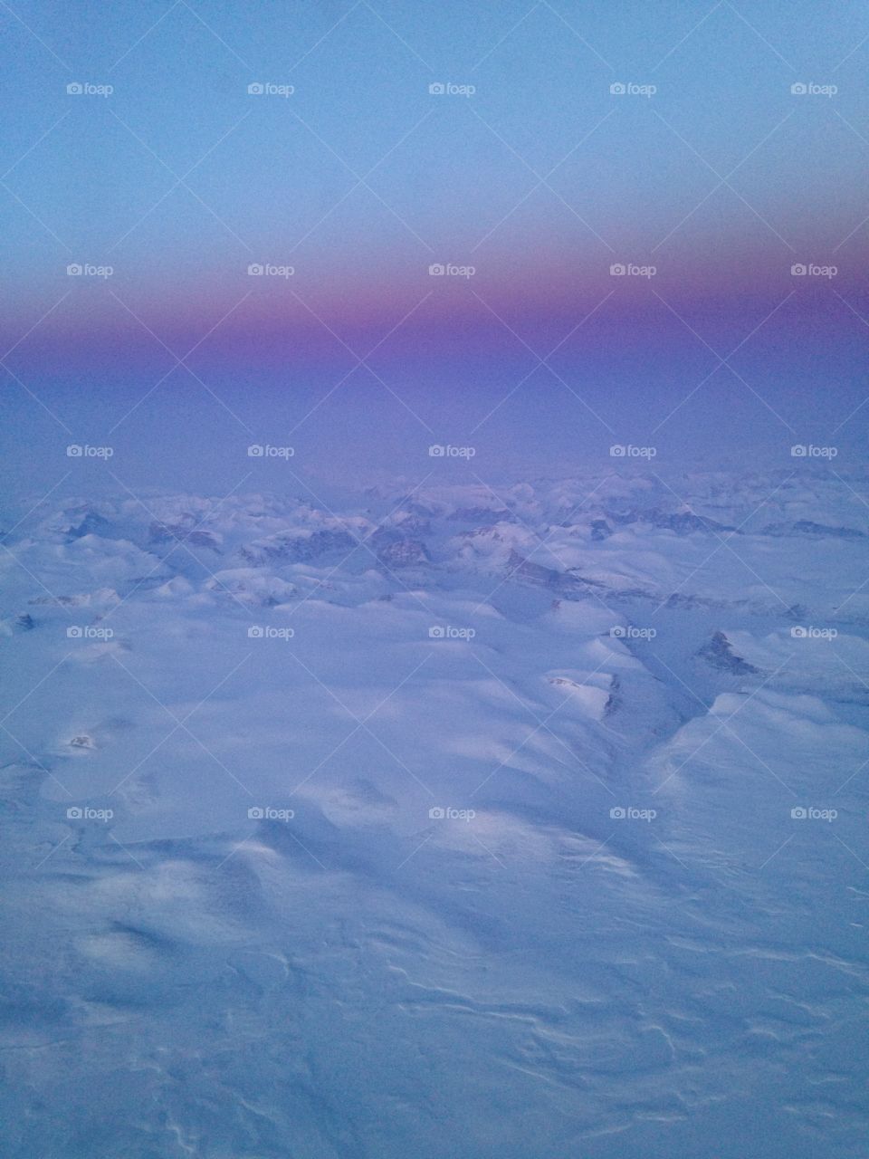Glaciers from an airplane