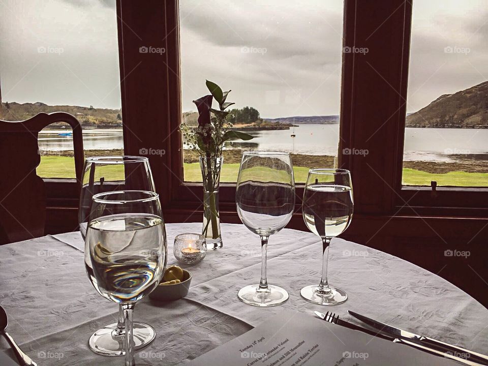 Dining in Malaig, Scotland