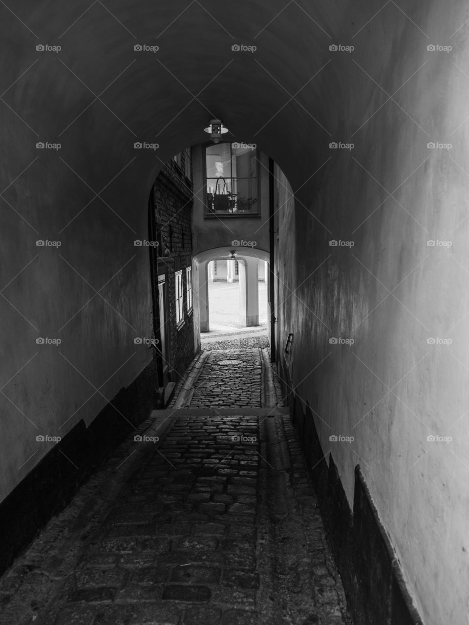 scary alleyway. in sweden