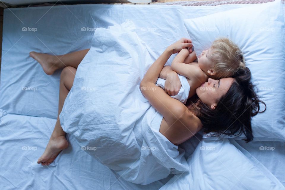 Tenderness photo, mom and son