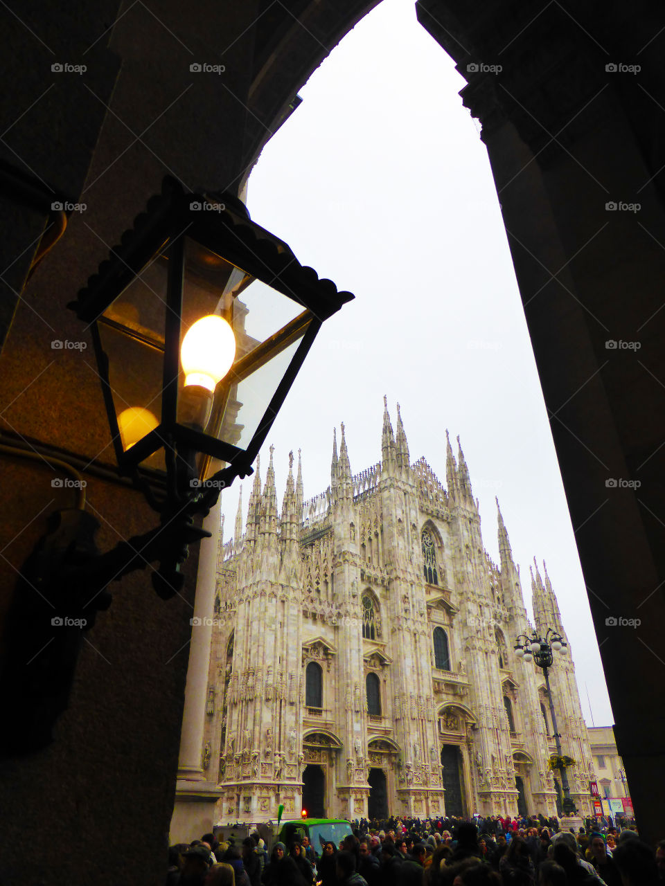 romantic view of Milan Cathedral,Italy