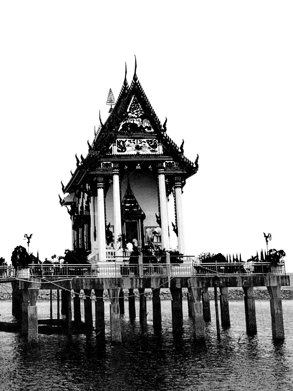 black ant white temple