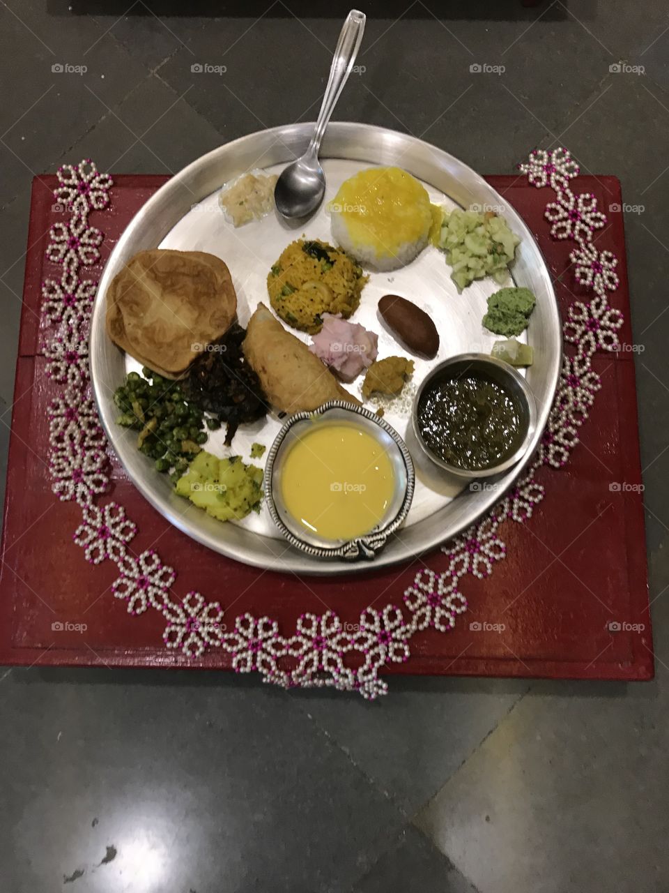 Traditional Indian food 