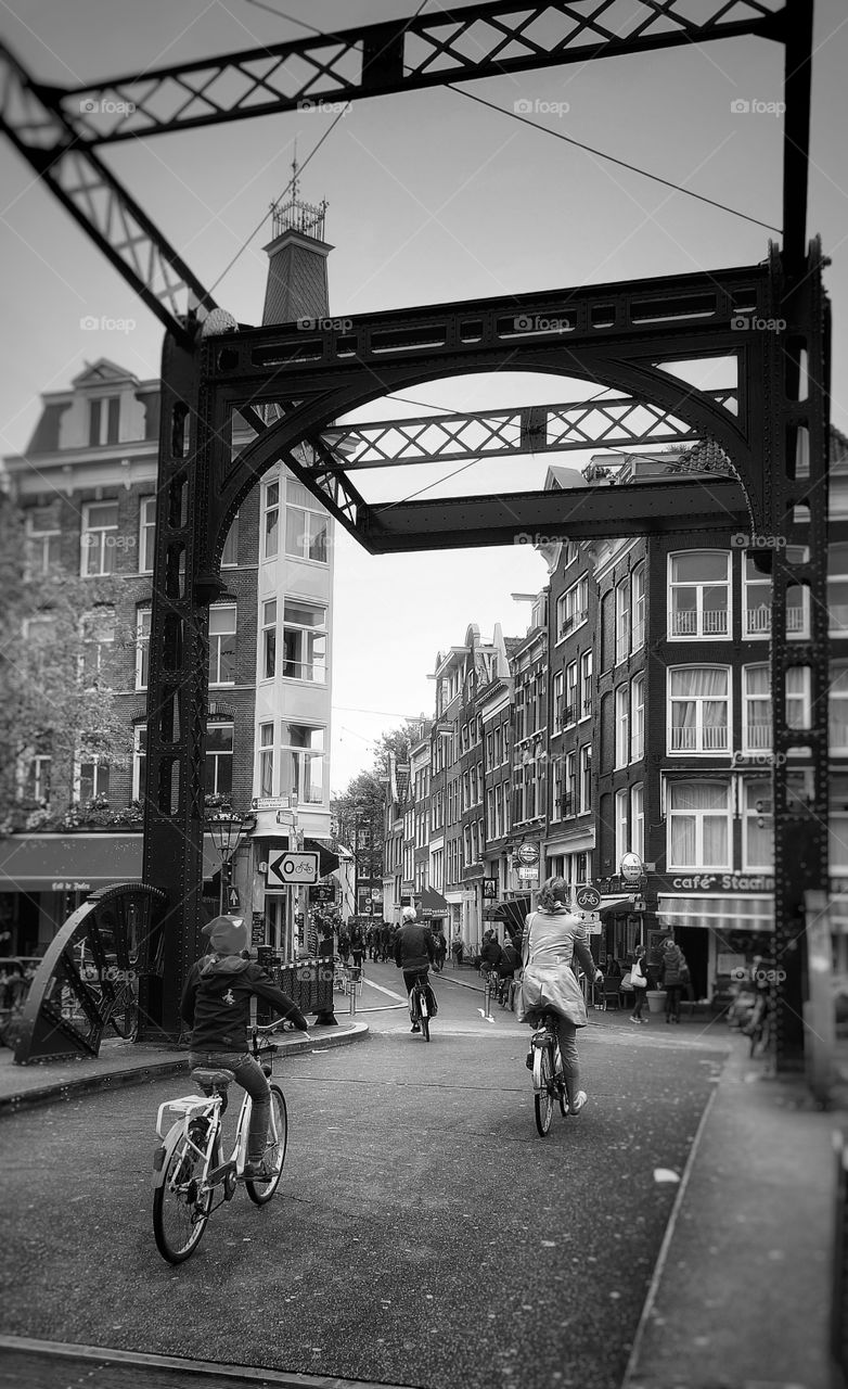 Cycling in Amsterdam