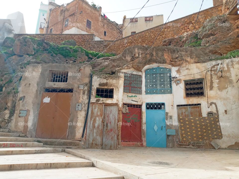 Old building in village Bhalil of morocco