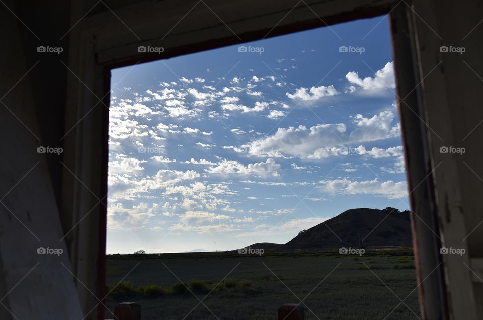 Outside the window