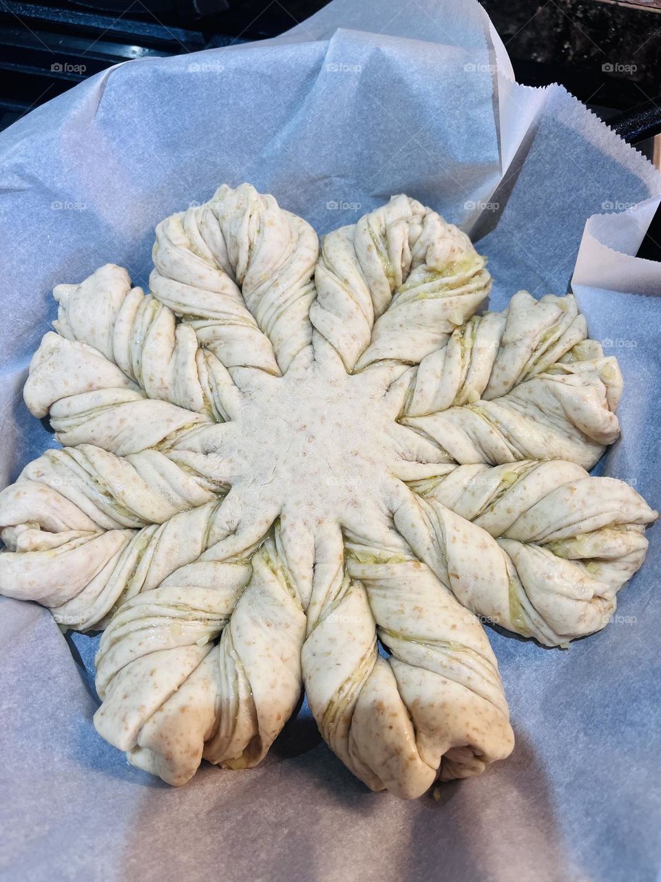 home- made garlic bread