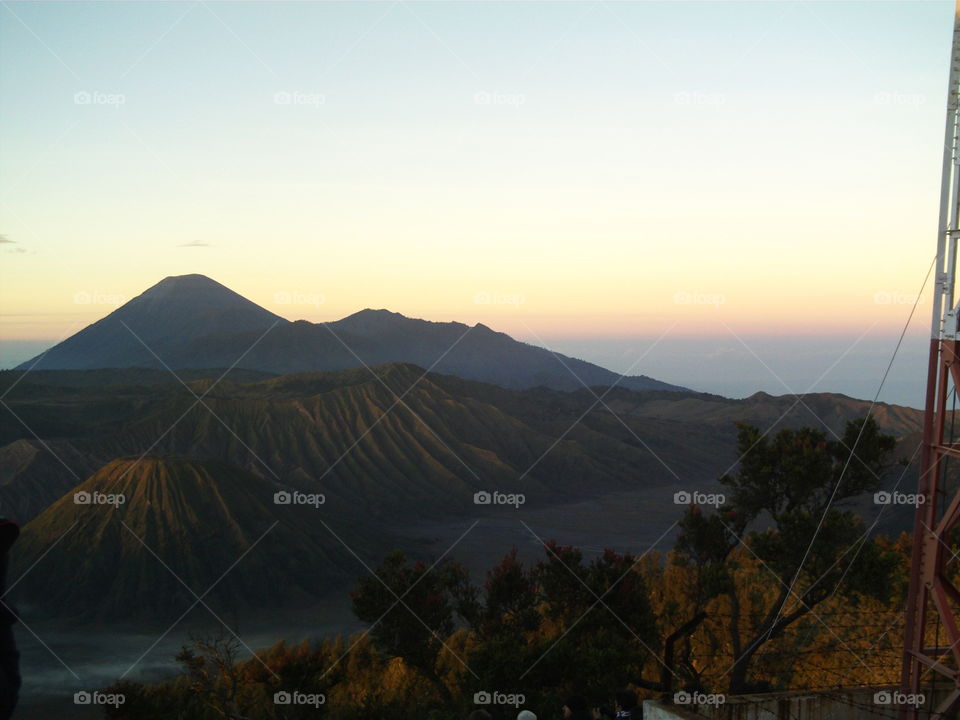 Mountain, Landscape, Sunset, Dawn, No Person