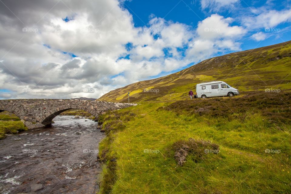 Camper in scotland on the way 