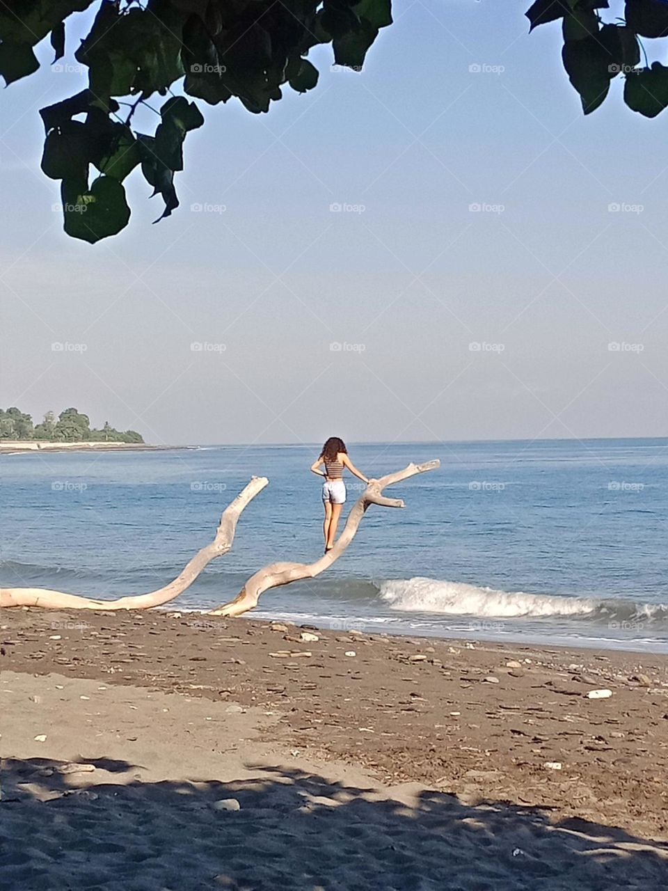 Enjoying an afternoon at the beach