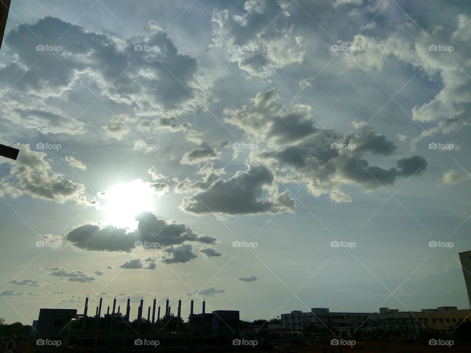 lovely clouds in Sunset