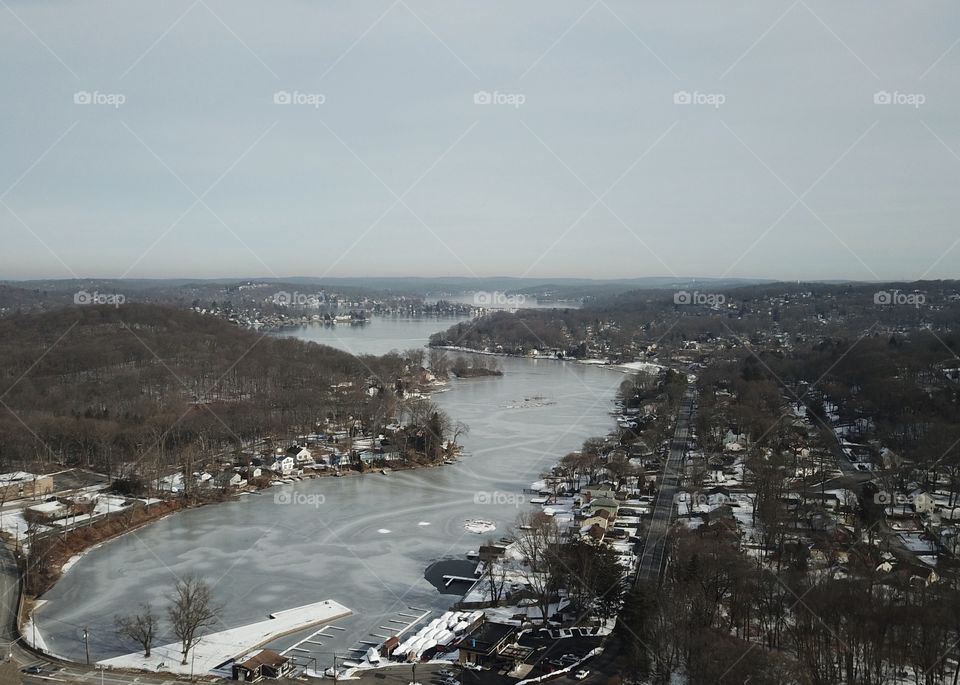 Lake Hopatcong on Ice Largest Lake in New Jersey