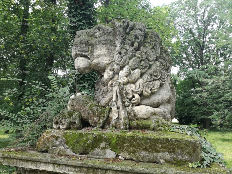 Stone Lion statue