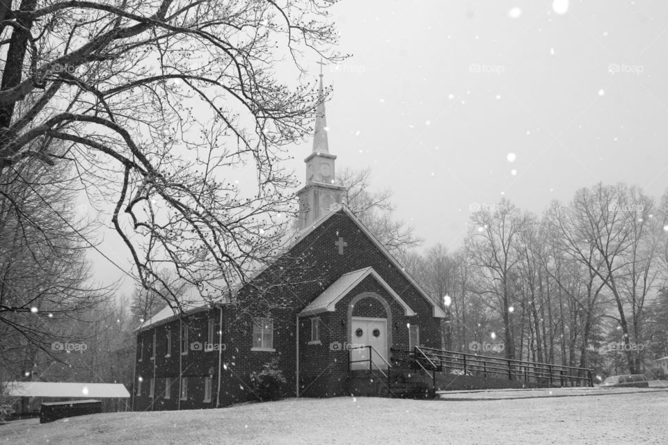 Country church winters