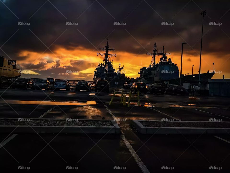 Navy Ships docked