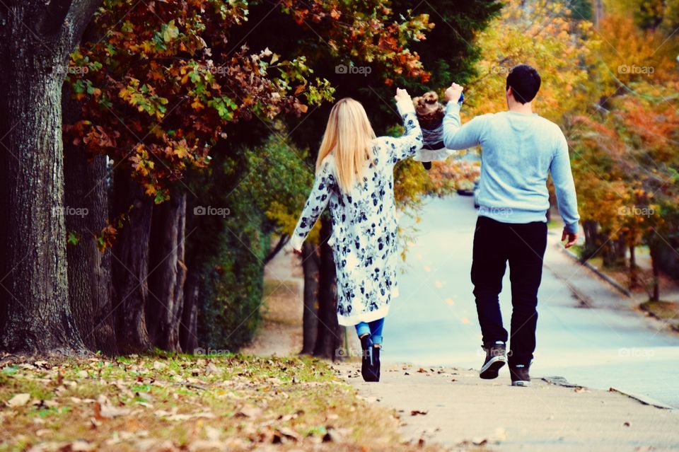 Fall, People, Park, Love, Tree