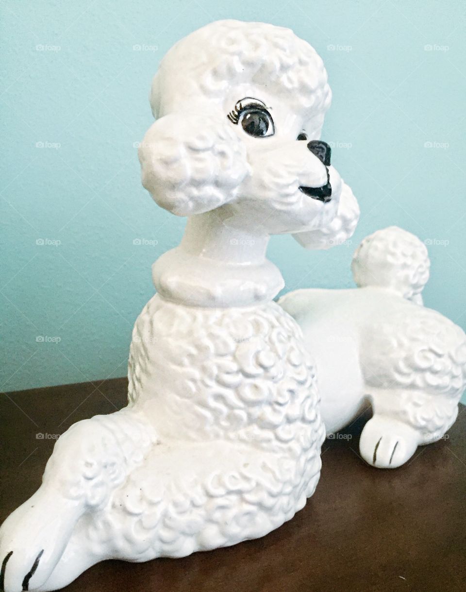 Antique poodle.