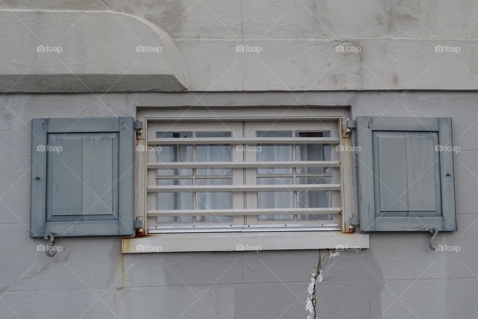 Antebellum barred window