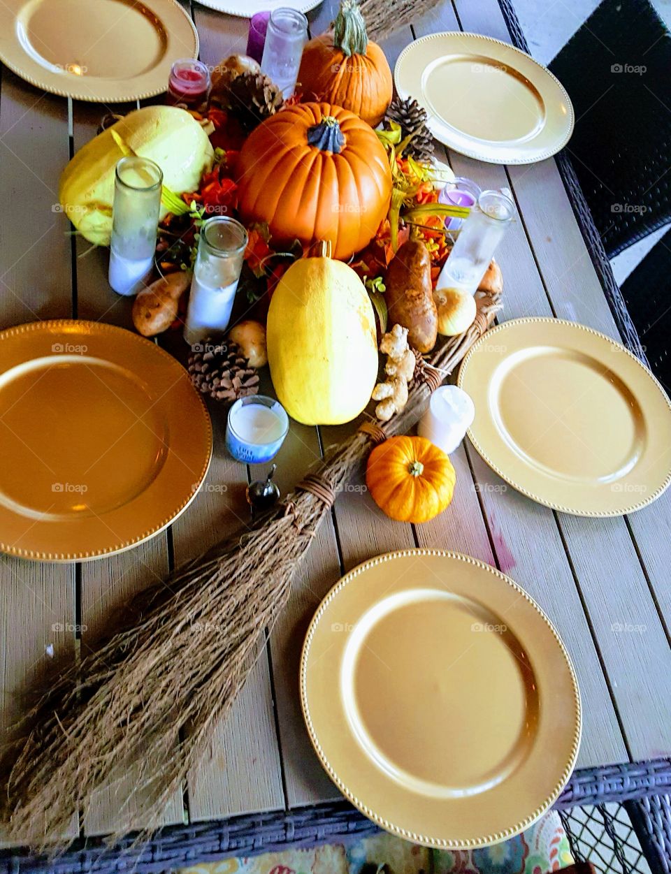 Outdoor Autumn Tablescape