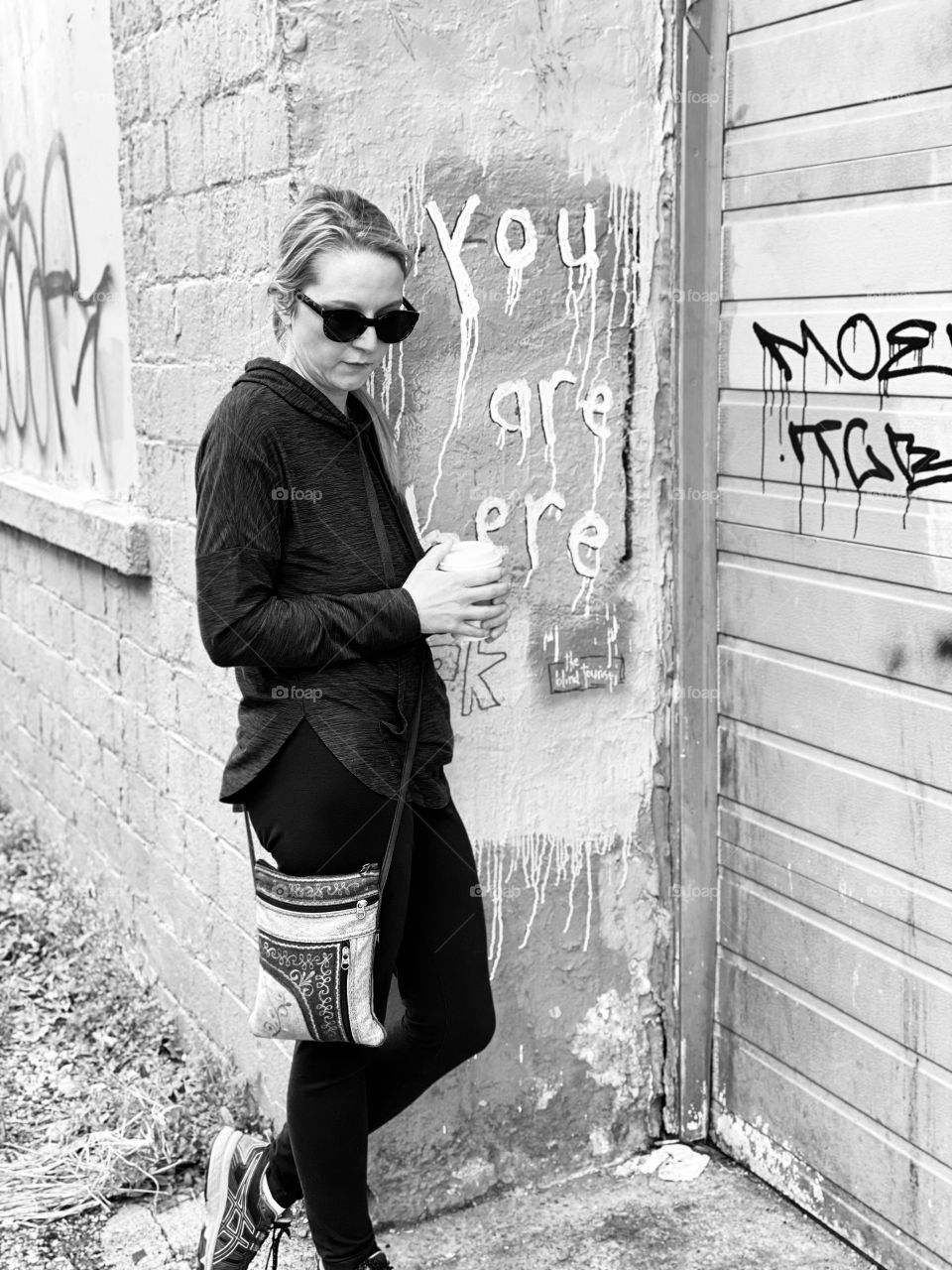 City alleys, graffiti, and coffee