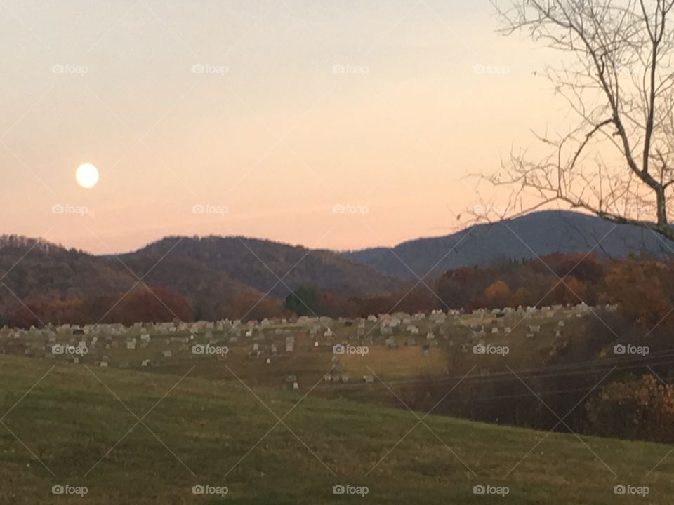 cemetery moon