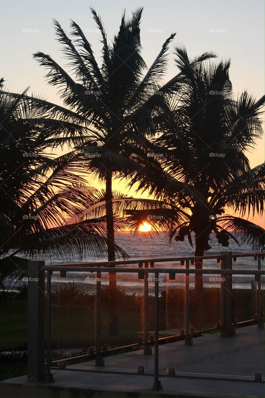 Sunrise at resort