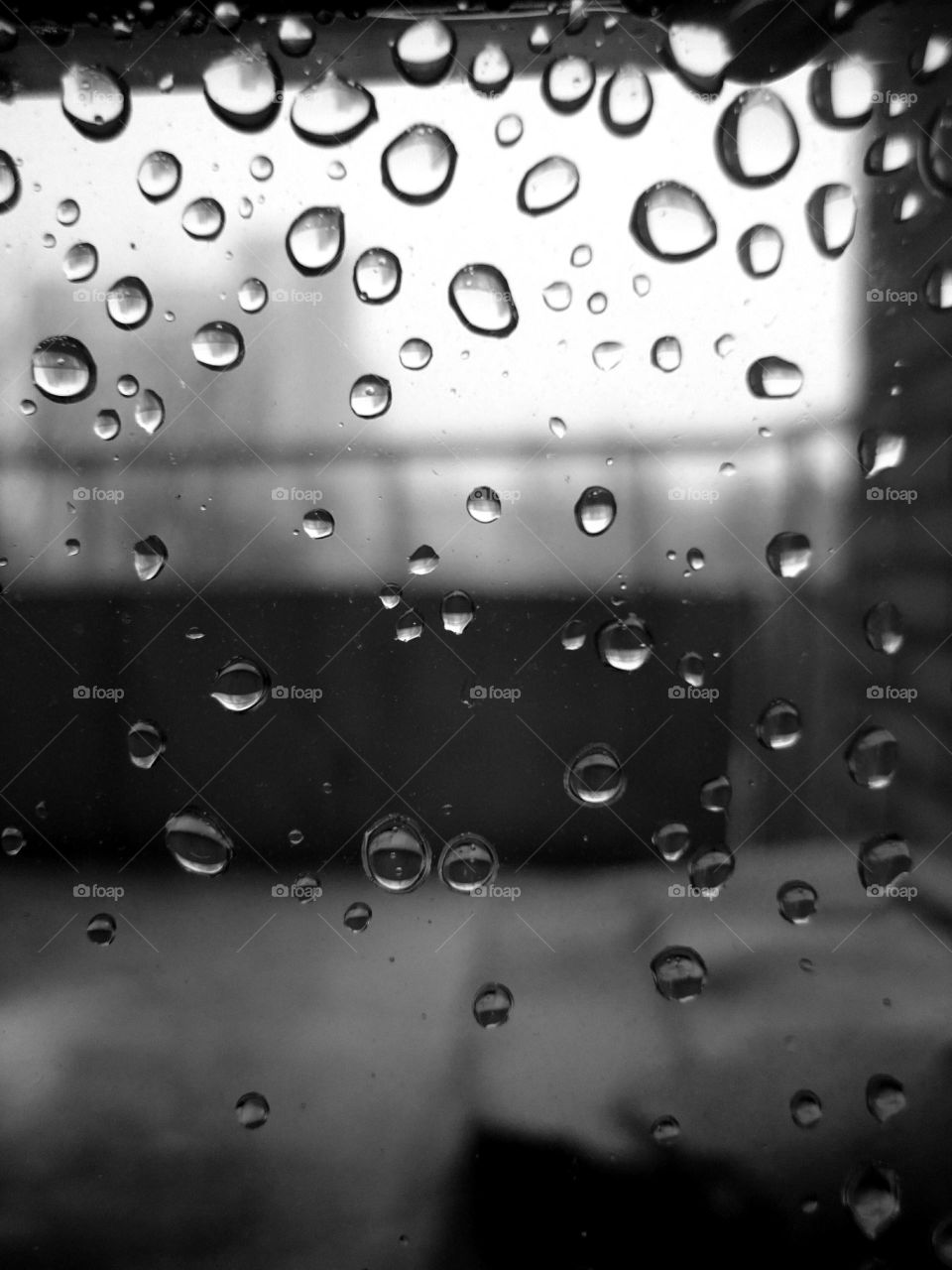 rain drops on a glass