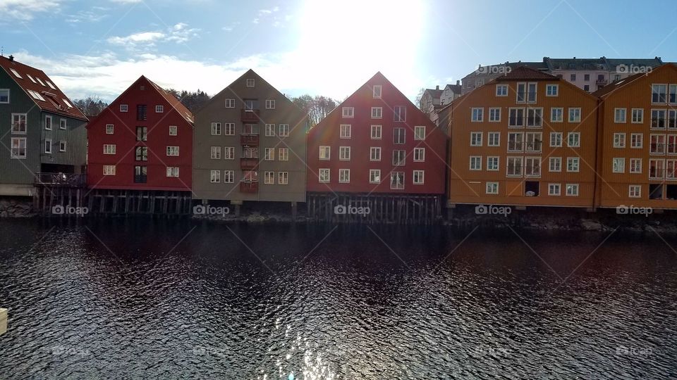 Norwegian town on the river