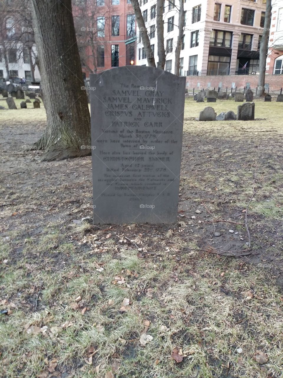 Boston Cemetery, Downtown Boston, Massachusetts
