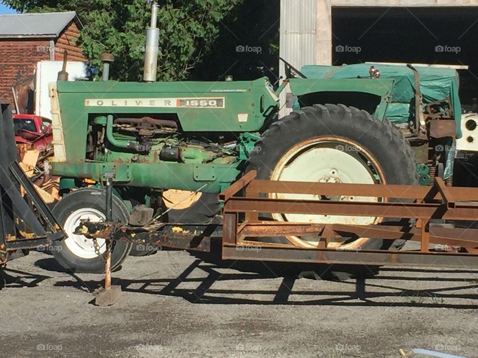 An old tractor 
