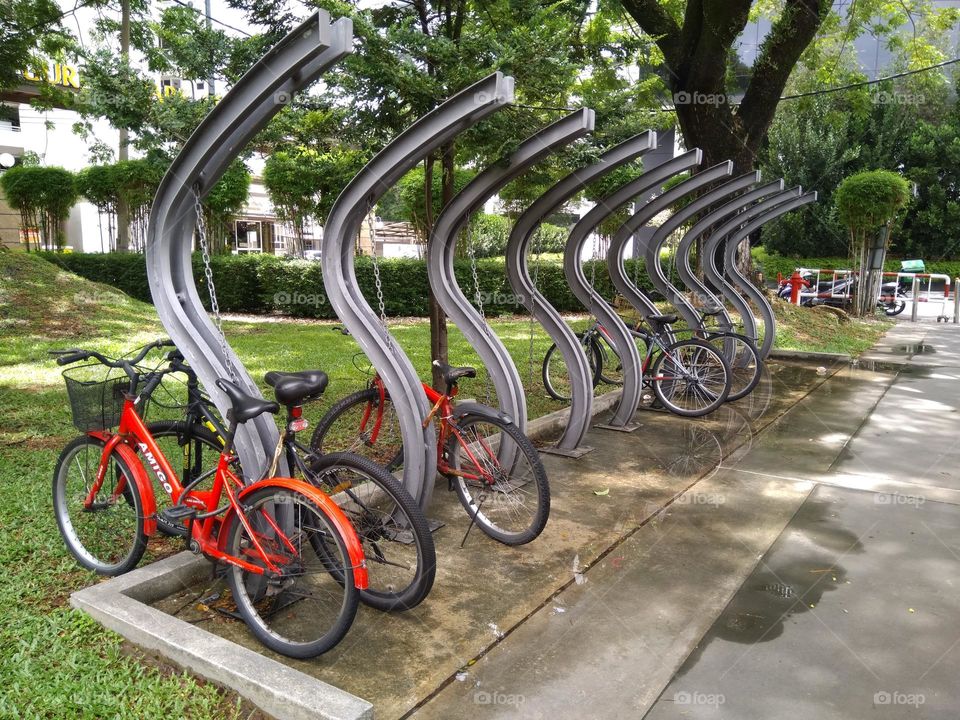 nice bicycle in the park