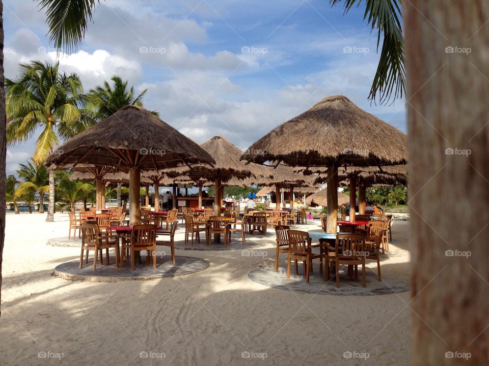 Beach hut destination