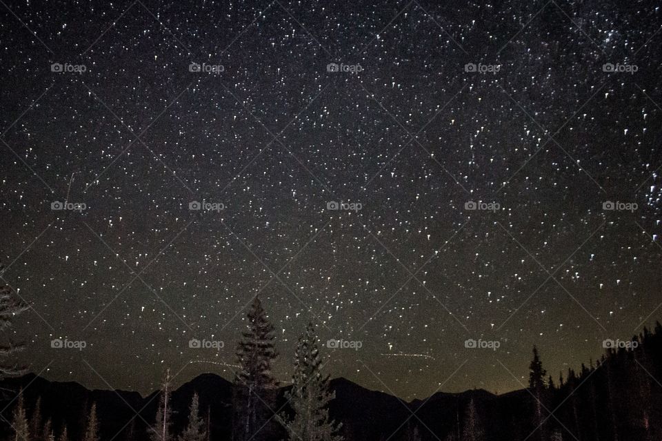 The stars over the Colorado Rockies as seen from Monarch Pass