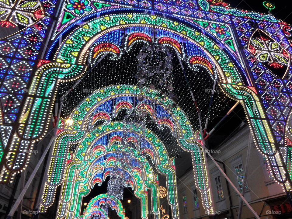 Festive lights in Sibiu