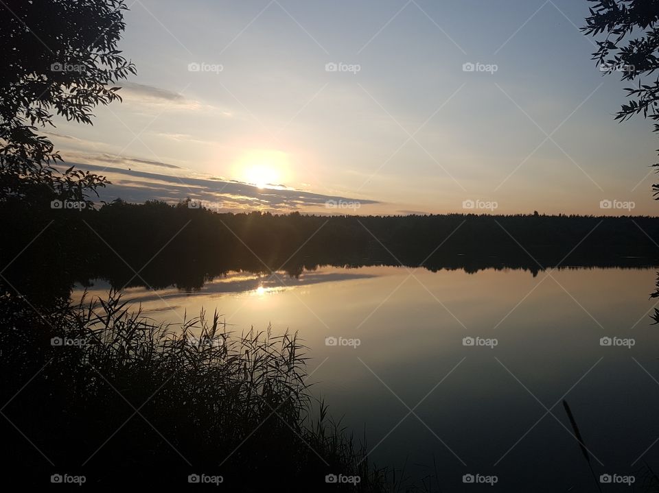 Lake sunset