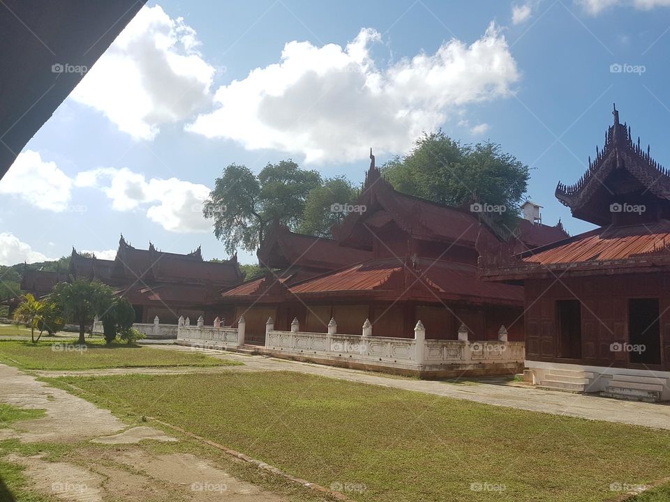 Stroll around the Royal Palace in Mandalay