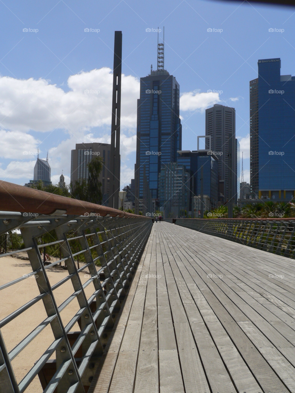 australia city buildings bridge by auscro