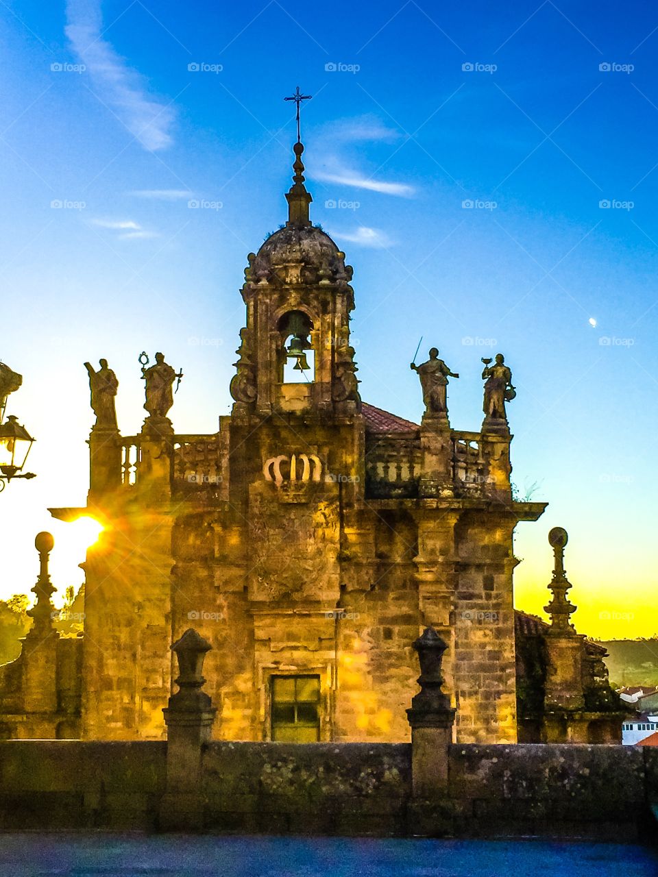 Sunset in Santiago de Compostela