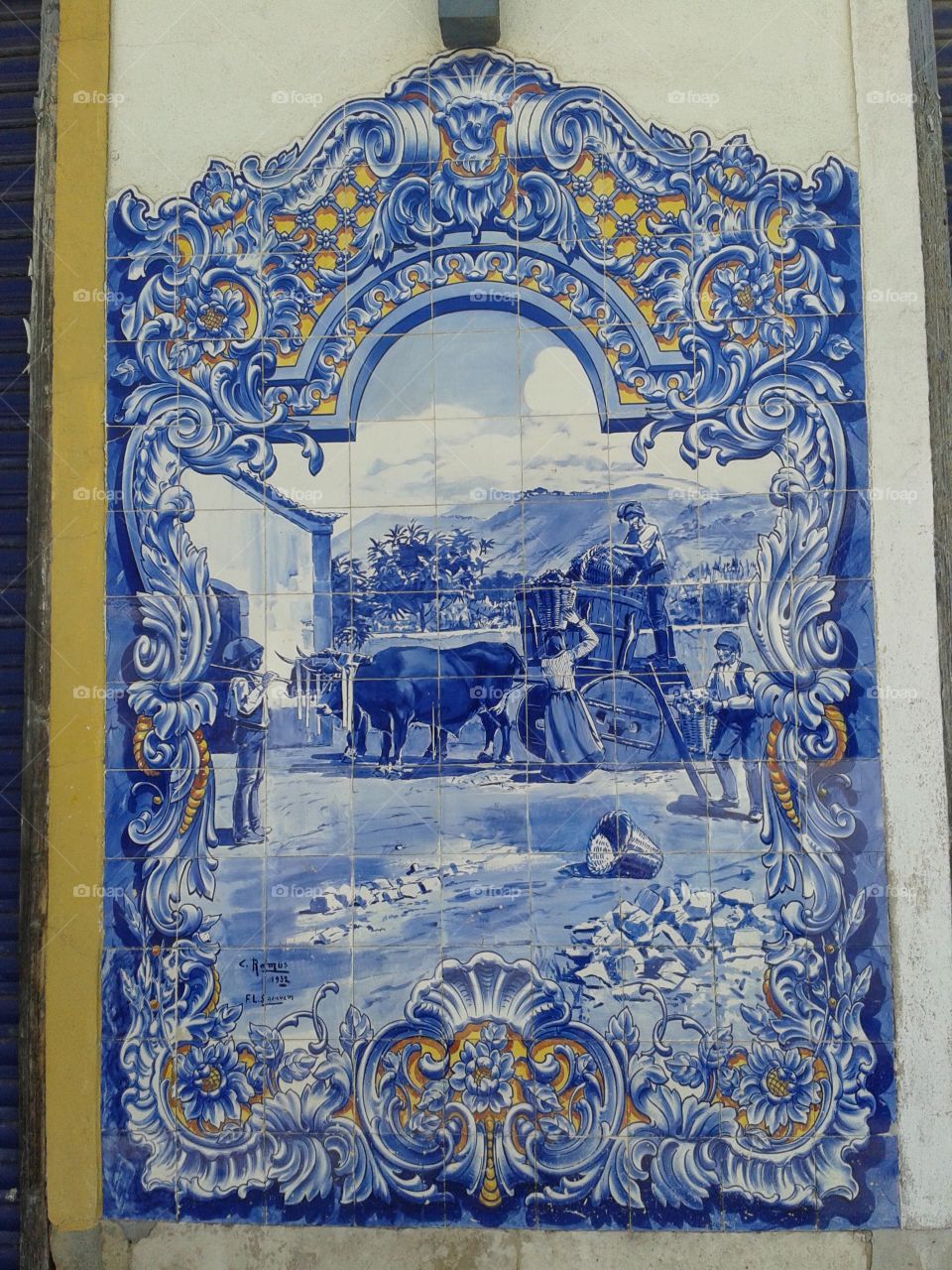 Azulejos Mercado de Santarém Portugal