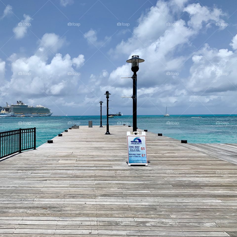 Pier on St Maarten Beach