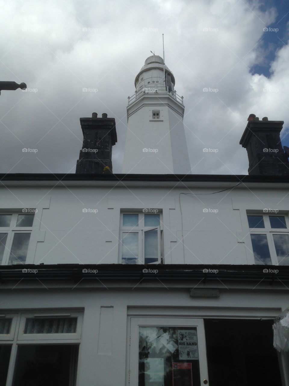 Looking up the light house