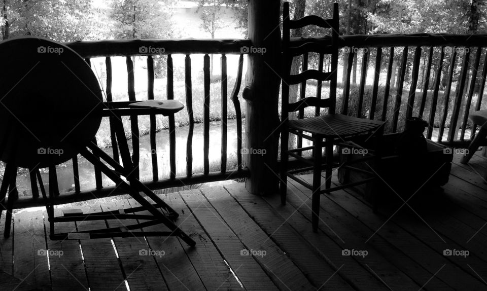 Country Porch. Country Porch, study of dark & light