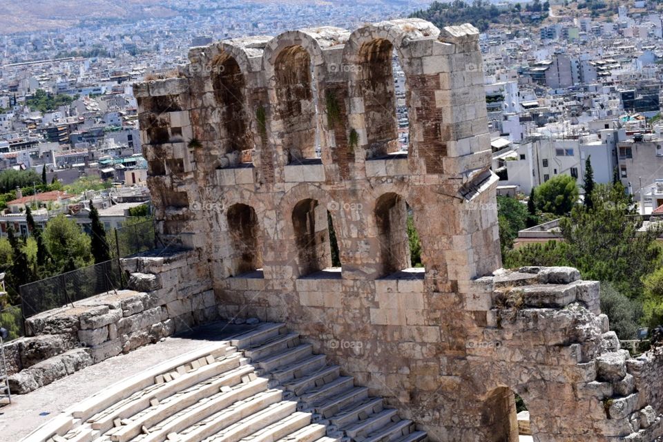 Ancient ruins in Athens, Greece 